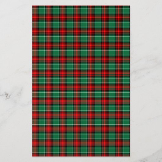 Red Green Christmas Kariert Scrapbook Stationery Briefpapier (Vorderseite)