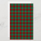 Red Green Christmas Kariert Scrapbook Stationery Briefpapier (Vorne/Hinten)