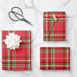 Red Green Christmas Kariert Tartan Pattern Geschenkpapier Set<br><div class="desc">Dieses farbenfrohe Verpackungspapier weist ein kariertes Weihnachtsmuster in Rot und Grün mit weißen Streifen auf.</div>