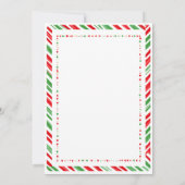 Red & Green Christmas New Home Housewarming Party Einladung (Rückseite)