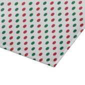 Red & Green Christmas Polka Dot Pattern Schneidebrett (Ecke)
