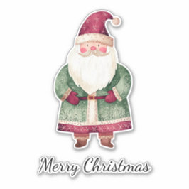 Red Green Christmas Santa Claus Aufkleber