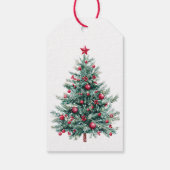 Red Green Christmas Santa Claus Geschenkanhänger (Rückseite)