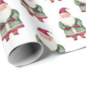 Red Green Christmas Santa Claus Geschenkpapier (Rolleneckpunkt)