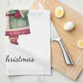 Red Green Christmas Santa Claus Geschirrtuch (Viertel Falte)