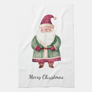 Red Green Christmas Santa Claus Geschirrtuch