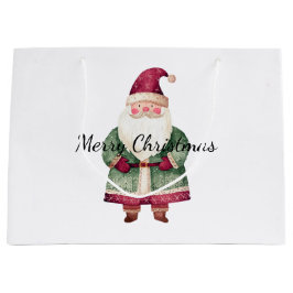 Red Green Christmas Santa Claus Große Geschenktüte