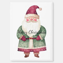 Red Green Christmas Santa Claus Magnet