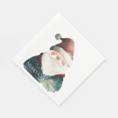 Red Green Christmas Santa Claus Serviette (Ecke)