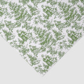 Red & Green Christmas Santa Toile Seidenpapier (Ausschnitt)