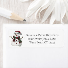 Red Green Christmas Snowman