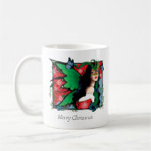 Red Green Christmas Solstice Fairy Kaffeetasse (Links)