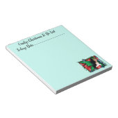 Red Green Christmas Solstice Fairy Notizblock (angewinkelt)