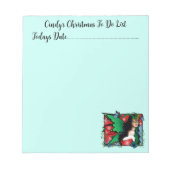 Red Green Christmas Solstice Fairy Notizblock (Vorderseite)