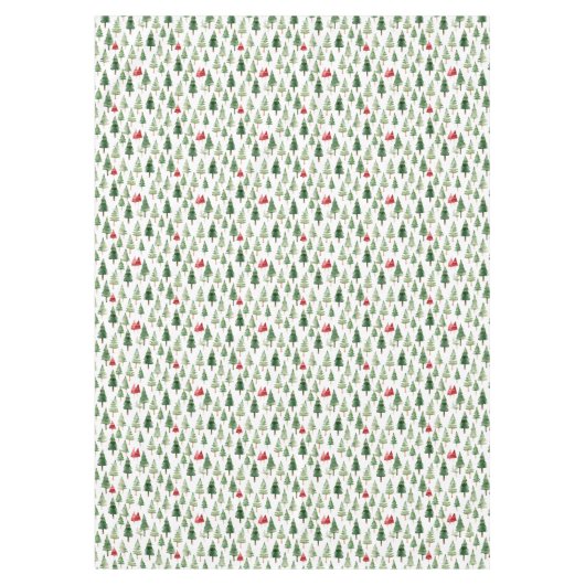Red Green Christmas Trees Tischdecke (Vorderseite)