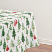 Red Green Christmas Trees Tischdecke (Beispiel)