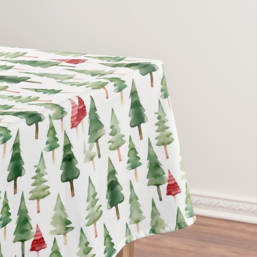 Red Green Christmas Trees Tischdecke (Beispiel)