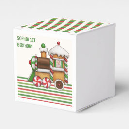 Red Green Chugga Chugga Bahn 1. Geburtstag niedlic Geschenkschachtel