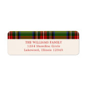 Red Green Classic Weihnachten Karierte Rücksendead (Vorne)