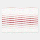 Red Green Colored Damask Polkadots On Crisp White Geschenkpapier Set (Vorderseite 2)