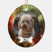 Red Green Custom Pet Puppy Dog Foto Keramik Ornament (Links)