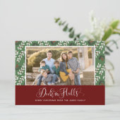 Red Green Deck Die Hallen Weihnachtsfotos Karten (Stehend Vorderseite)
