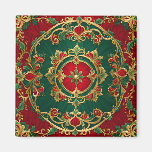 Red Green Decoration Weihnachtsfeiertage Magnet