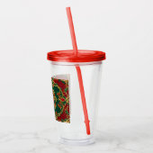 Red Green Decorative Holiday Acrylic Tumbler Acryltrinkbecher (Links)