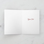 Red Green Decorative Holiday Card Karte (Innenseite)