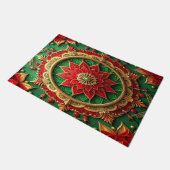Red Green Decorative Holiday Doormat Fußmatte (Schrägansicht)
