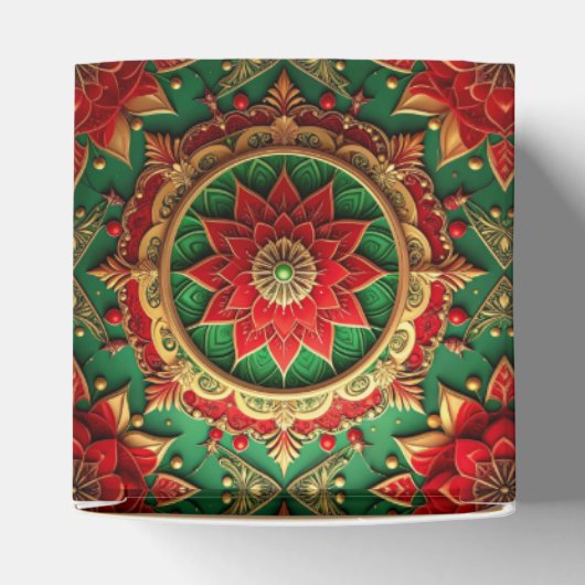 Red Green Decorative Holiday Favor Box Geschenkschachtel (Oben)