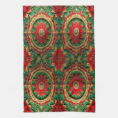 Red Green Decorative Holiday Kitchen Towel Geschirrtuch (Vertikal)