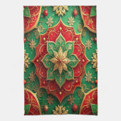 Red Green Decorative Holiday Kitchen Towel Geschirrtuch (Vertikal)