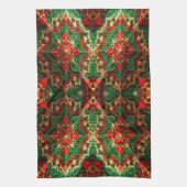Red Green Decorative Holiday Kitchen Towel Geschirrtuch (Vertikal)