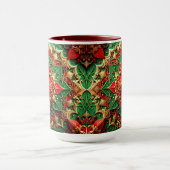 Red Green Decorative Holiday Mug Tasse (Zentrum)