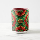 Red Green Decorative Holiday Mug Tasse (Zentrum)