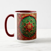 Red Green Decorative Holiday Mug Tasse (Links)