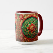 Red Green Decorative Holiday Mug Tasse (VorderseiteRechts)