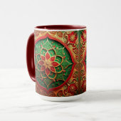 Red Green Decorative Holiday Mug Tasse (Vorderseite Links)