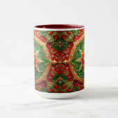Red Green Decorative Holiday Mug Tasse (Zentrum)