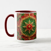 Red Green Decorative Holiday Mug Tasse (Links)