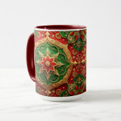 Red Green Decorative Holiday Mug Tasse (Vorderseite Links)