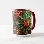 Red Green Decorative Holiday Mug Tasse (VorderseiteRechts)