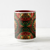 Red Green Decorative Holiday Mug Tasse (Zentrum)