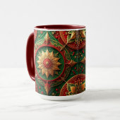 Red Green Decorative Holiday Mug Tasse (Vorderseite Links)