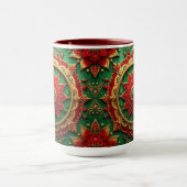 Red Green Decorative Holiday Mug Tasse (Zentrum)