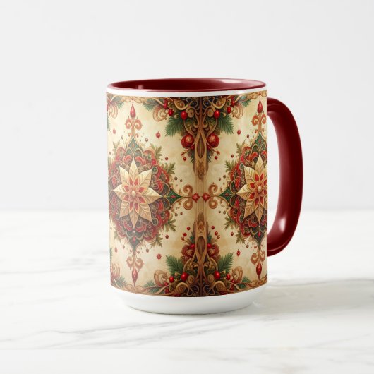 Red Green Decorative Holiday Mug Tasse (VorderseiteRechts)
