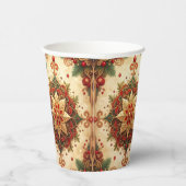 Red Green Decorative Holiday Paper Cups Pappbecher (Rechts)
