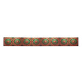 Red Green Decorative Holiday Satin Ribbon Satinband (Vorderseite)