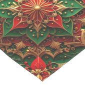 Red Green Decorative Holiday Table Runner Mittelgroßer Tischläufer (Ecke)